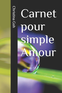 Carnet pour simple Amour