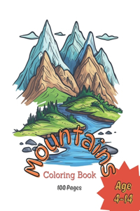 Mountains Coloring Book