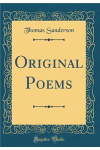 Original Poems (Classic Reprint)