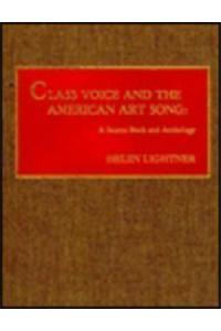 Class Voice and the American Art Song