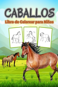 Caballos Libro de Colorear para Niños