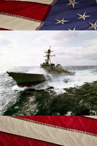 US Navy USS Arleigh Burke (DDG 51) Destroyer at Sea Journal