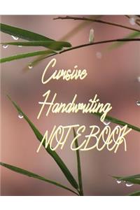 Cursive Handwriting Notebook