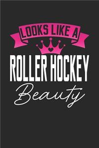 Looks Like a Roller Hockey Beauty: 6x9 inches checkered notebook, 120 Pages, Composition Book and Journal, perfect gift idea for girls like your daughter, sister or girlfriend who lov