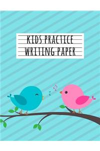Kids Practice Writing Paper