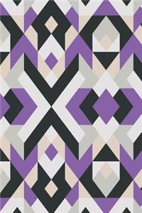 Black and White Geometric Design Notebook