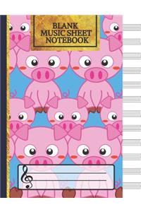 Blank Music Sheet Notebook