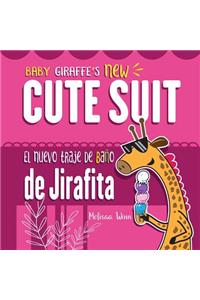 Baby Giraffe's New Cute Suit. El Nuevo Traje de Baño de Jirafita
