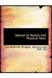 Manual of Mental and Physical Tests