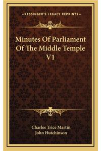 Minutes of Parliament of the Middle Temple V1