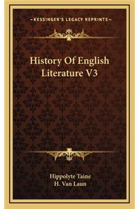 History Of English Literature V3