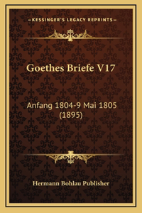 Goethes Briefe V17