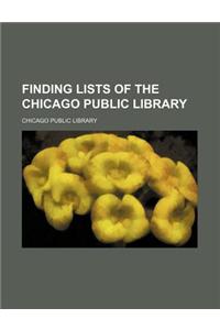 Finding Lists of the Chicago Public Library
