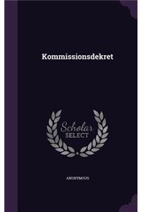 Kommissionsdekret