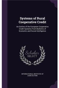 Systems of Rural Cooperative Credit