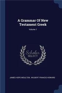 A Grammar Of New Testament Greek; Volume 1