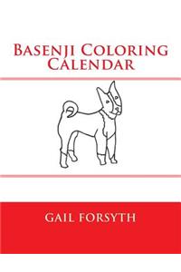Basenji Coloring Calendar
