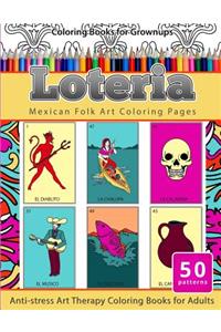 Coloring Books for Grownups Loteria