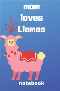 Mom loves llamas notebook