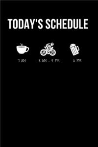 Today's Schedule Cycling Mountain Biking Journal