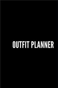 Black Outfit Planner, Simple, Minimalist and Classy Outfit Planner
