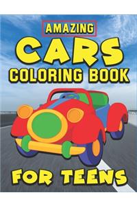 Amazing Cars Coloring Book for Teens