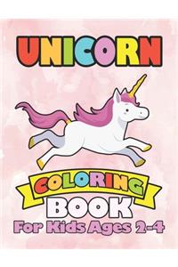 Unicorn Coloring Book for Kids Ages 2-4