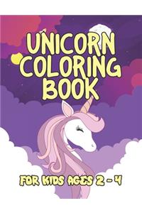 Unicorn Coloring Book for Kids Ages 2-4
