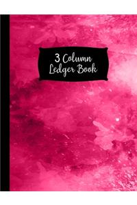 3 Column Ledger Book