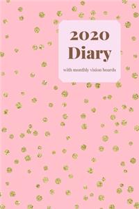 2020 Diary with monthly vision boards