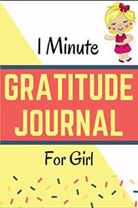 1 Minute Gratitude Journal for Girl