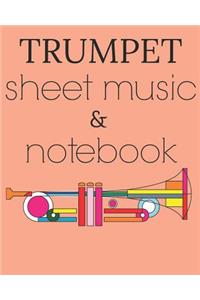Trumpet Sheet Music & Notebook