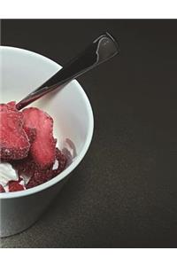 Strawberry Notebook Large Size 8.5 x 11 Ruled 150 Pages