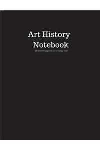 Art History Notebook 200 Sheet/400 Pages 8.5 X 11 In.-College Ruled
