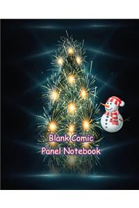 Blank Comic Panel Notebook