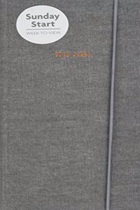 Sunday Start Charcoal 2018 Slim D (Diary Slim)