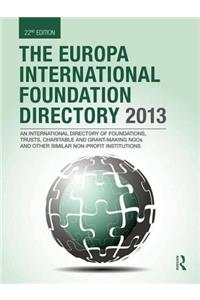 The Europa International Foundation Directory 2013
