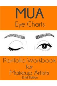 MUA Eye Charts Portfolio Workbook for Makeup Artists Enid Edition