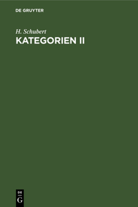 Kategorien II