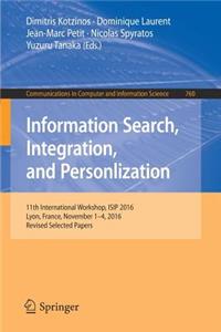 Information Search, Integration, and Personlization