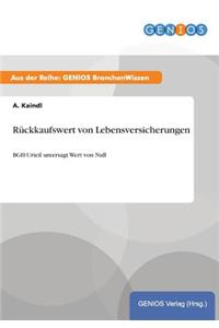 Rückkaufswert von Lebensversicherungen