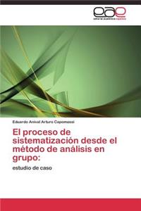 proceso de sistematización desde el método de análisis en grupo