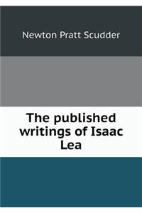 The Published Writings of Isaac Lea