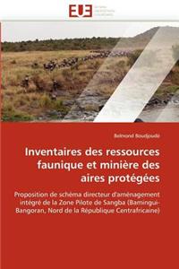 Inventaires Des Ressources Faunique Et Mini�re Des Aires Prot�g�es