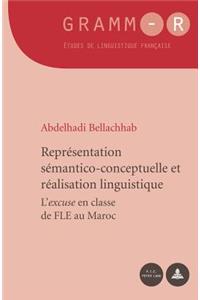 Représentation Sémantico-Conceptuelle Et Réalisation Linguistique