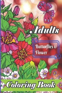 Butterflies and Flowers Coloring Book