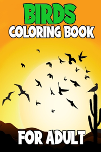 Birds Coloring Book For Adult