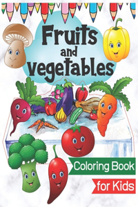 Fruits and Vegetables Coloring Book