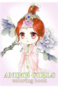 Anime Girls Coloring Book
