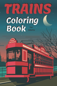 Trains Coloring Book